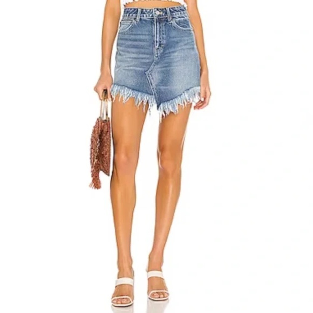 We the free (Free People) Bailey Blue Denim Skirt